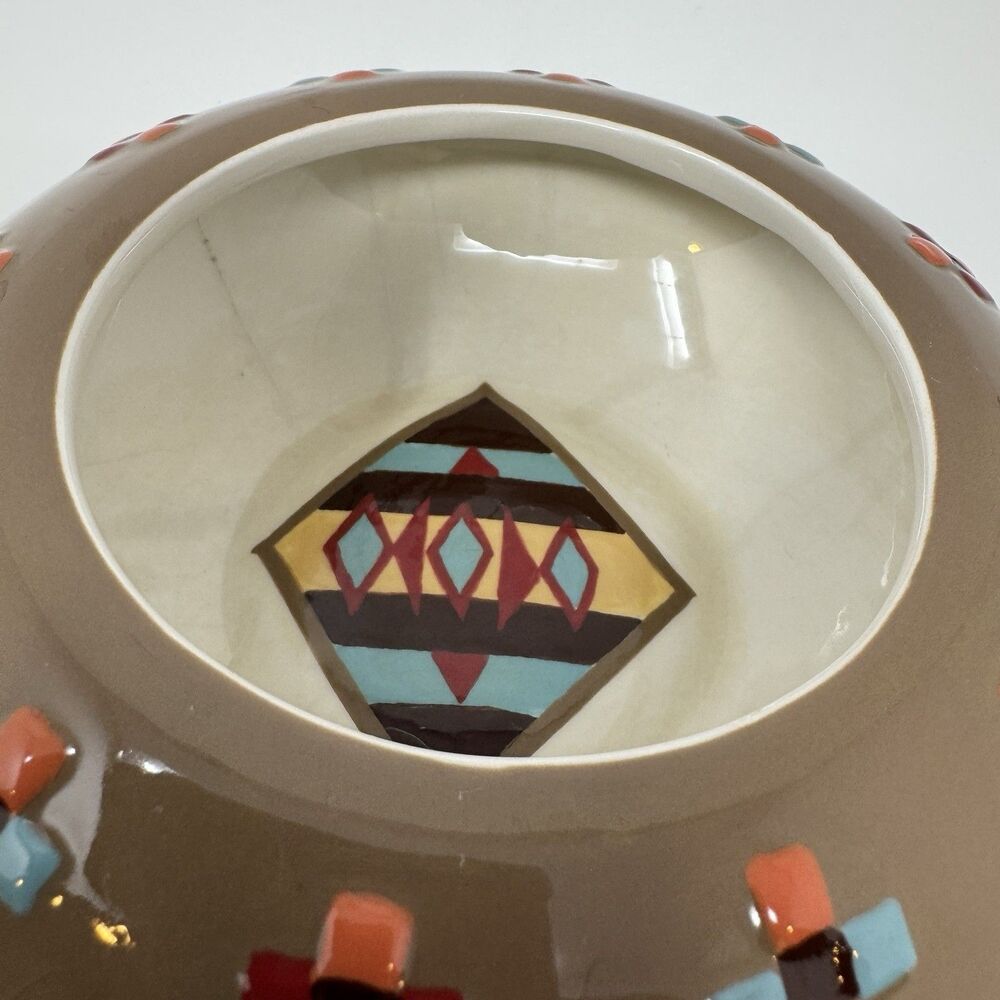 Pendleton Lidded Bowl Horse Ranch House Trinket Box Aztec South Western Ranch - Picture 6 of 15